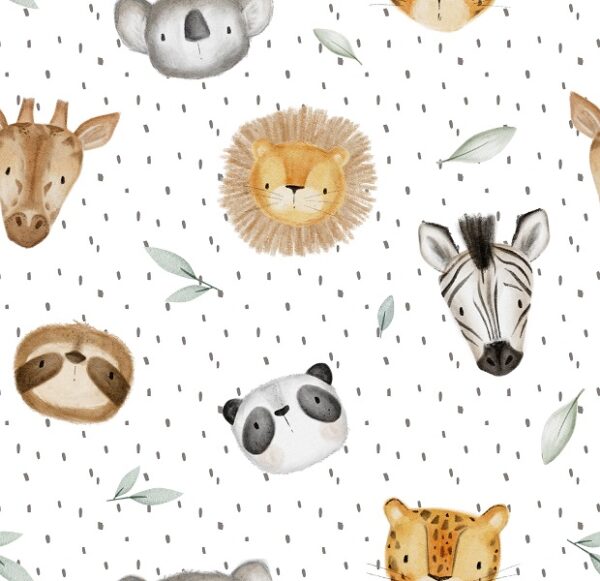Canastilla bebé de Tela ESTMY1-JUNGLE-DOTS